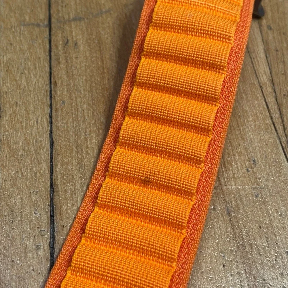 Apple Watch Ultra Band 49mm Trail Loop Orange Gray Hook Rugged‎ Sport - Picture 6 of 7
